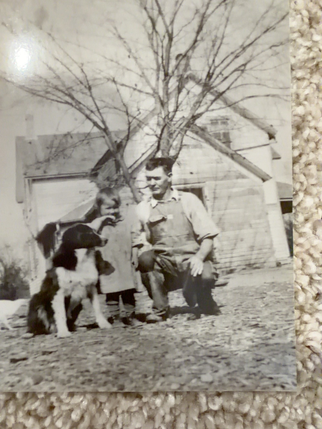 Bridget Morrison Roling with her father, Mike Morrison, outdoors.