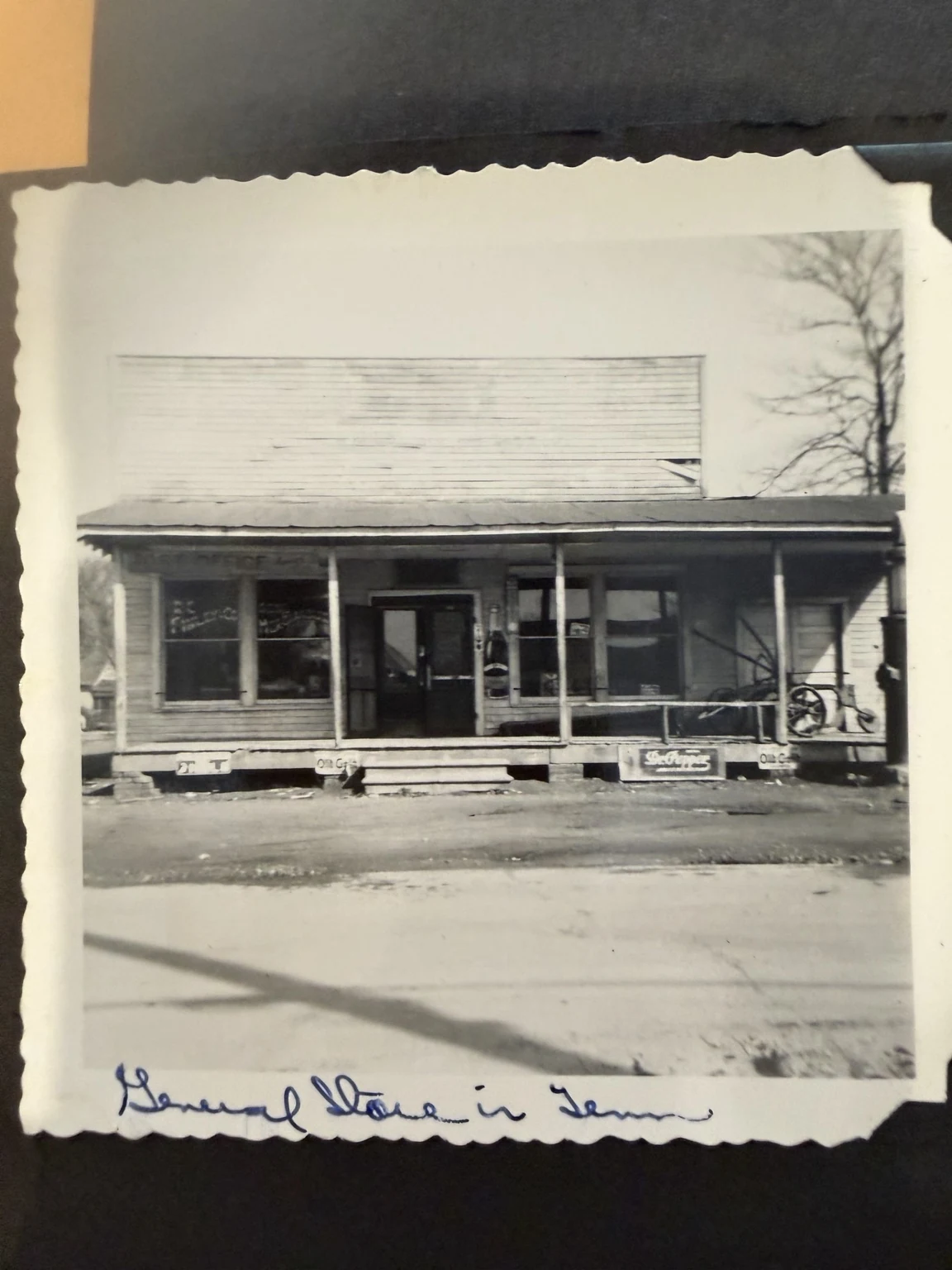 “General Store in Tenn” (original caption). The business, town and exact date remain unconfirmed.